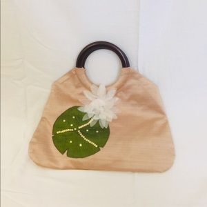 Fabric Lily Pad Handbag